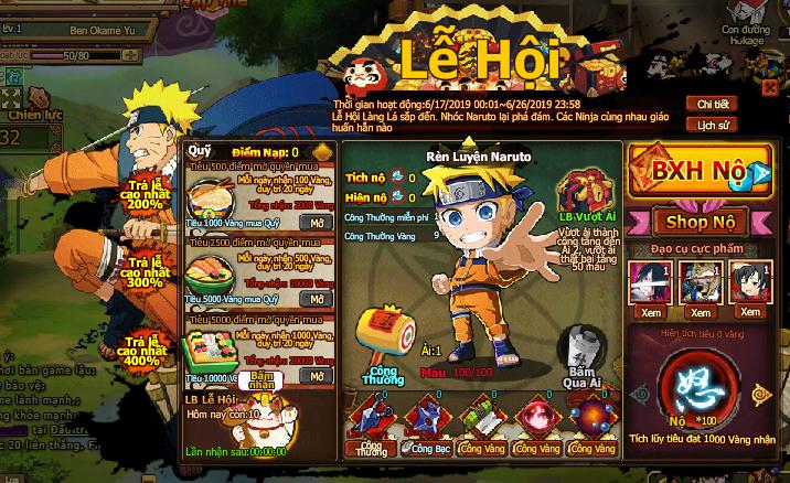 Sự Kiện Nhận Tướng Shadow Sasuke Và Các Hoạt Động Hấp Dẫn Sự Kiện Nhận Tướng Shadow Sasuke Và Các Hoạt Động Hấp Dẫn