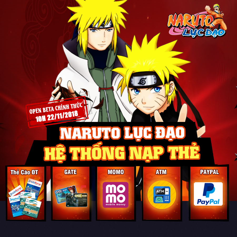 HỆ THỐNG NẠP CARD GAME NARUTO HỆ THỐNG NẠP CARD GAME NARUTO